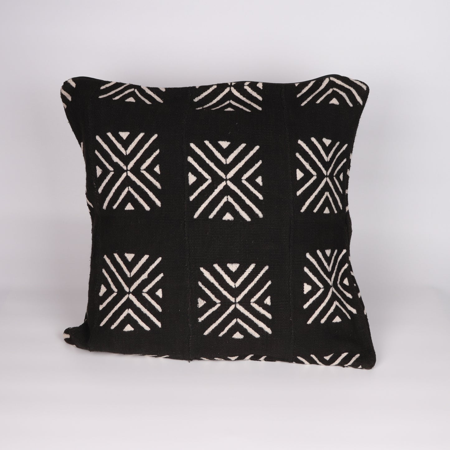 Black bogolan cushion cover from Mali